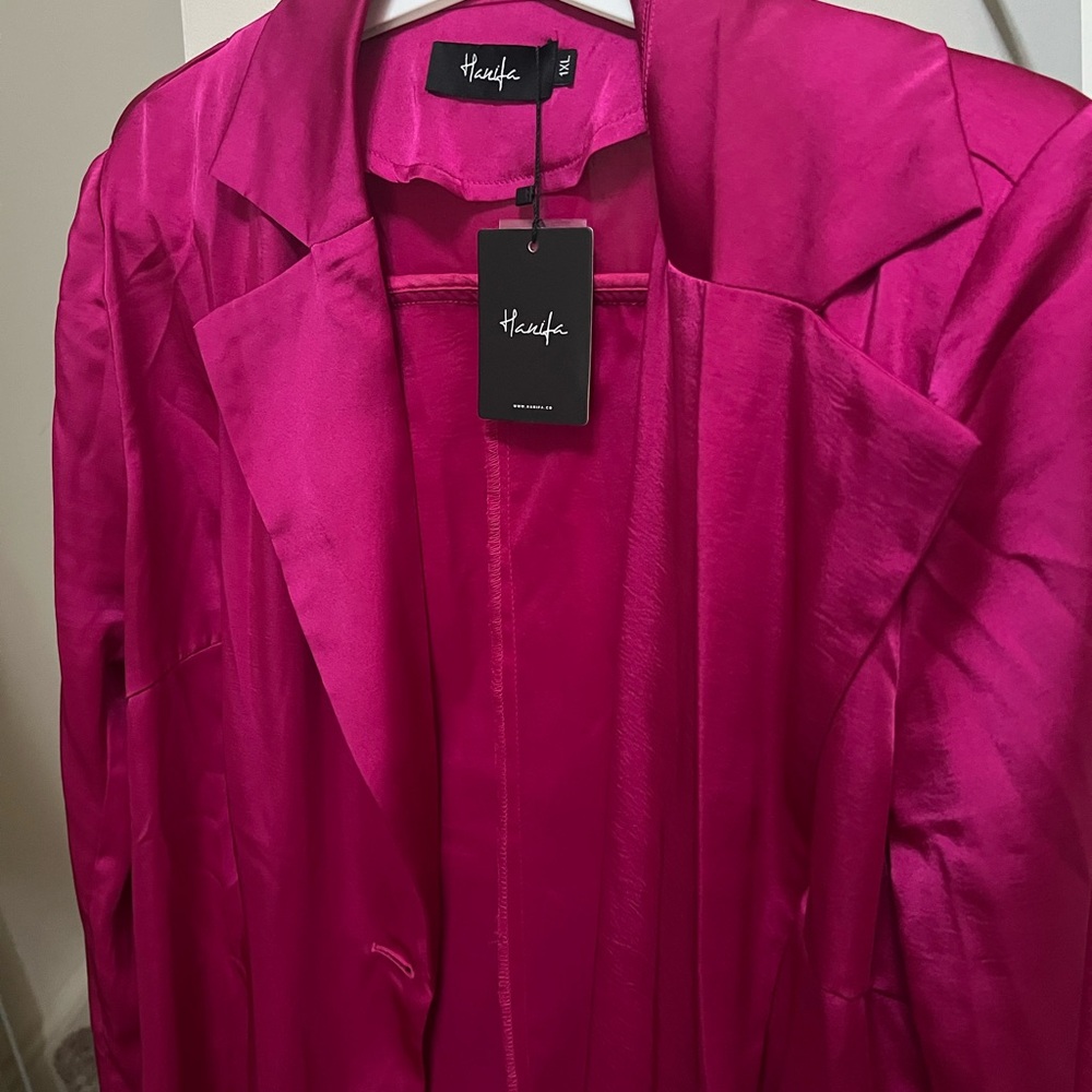 Hanifa Fuchsia Duster Jacket